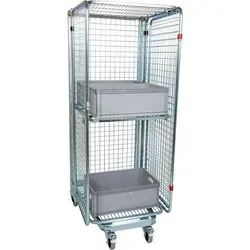 Nestbarer Rollbehälter ADB-E mit Diebstahlschutz, 500 kg Tragkraft