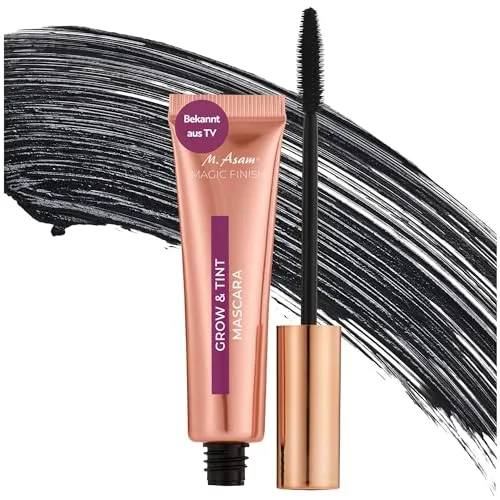 M. Asam MAGIC FINISH Grow & Tint Mascara Deep Black (12ml) – Wimpernpflege mit Wachstumsserum und Tönungseffekt - Entdecken Sie die innovative Mascara, die Wimpern mit Pflege vereint. Für mehr Länge, Volumen und natürliche Farbe – ideal für einen ausdrucksstarken Blick.