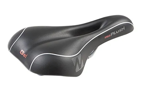 Velo Unisex 0424TH Softgel Sattel – Bequemer Fahrradsattel - Fahrradsattel mit Softgel Polsterung für hohen Komfort, breitere Sitzfläche und gepolstertes Sattelgestell – ideal für längere Fahrten.