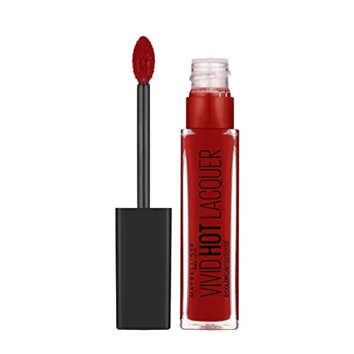 Maybelline New York Color Sensational Vivid Hot Laquer Lippenstift Nummer 70 so hot, 1er Pack (1 x 7.7 ml)