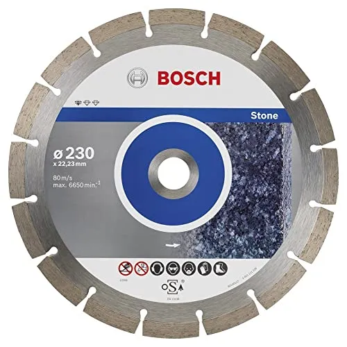 Bosch Accessories 2608603238 Diamanttrennscheibe 230mm - 10 Stück - Werkzeugteil für präzises Schneiden in Stein, mit optimierter Diamantmatrix für zuverlässige Ergebnisse und hohen Qualitätsstandard aus dem Bosch-Kompetenzzentrum.