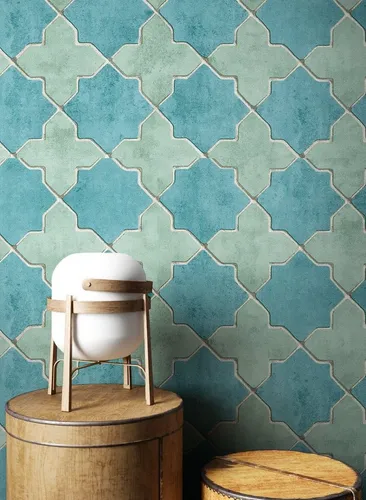 Newroom Vliestapete in Blau - Moderne Fliesenoptik für stilvolle Räume - Tapeten in Fliesenoptik, ideal für Schlafzimmer, Küche und Wohnzimmer. Sie schaffen eine lebendige Atmosphäre und kaschieren ungünstige Raumverhältnisse.