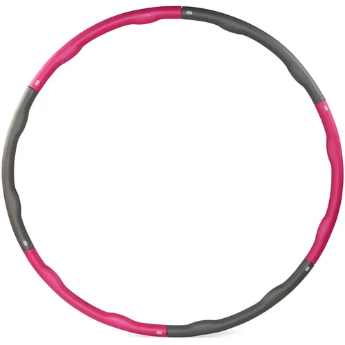 Sporttrend 24® Gymnastikreifen 1,2kg grau/pink | Fitness Reifen Bauchtrainer