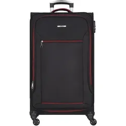 NOWI Sevilla Weichschalen Trolley XL – Großer Stoff Koffer 76L - Koffer für lange Reisen: Mit 76L Volumen, 360° Doppelrollen für mühelosen Transport und integriertem Zahlenschloss für sichere Reisen.