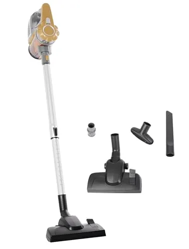 Adler AD 7036 - Handstaubsauger in Grau-Gelb, 800 W, 1,5 l, beutellos und leicht zu reinigen mit Wasser