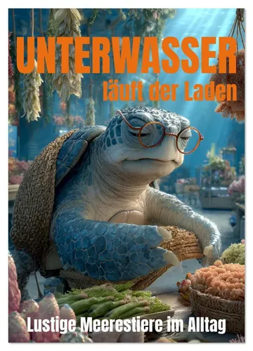 Mb Fotografie | Unterwasser-Kalender 2025 - Entdecken Sie lustige Meerestiere im Alltag! 14 Seiten voller bunter Illustrationen, ideal für Kinder und Tierliebhaber. Ein kreativer Kalender für die ganze Familie.