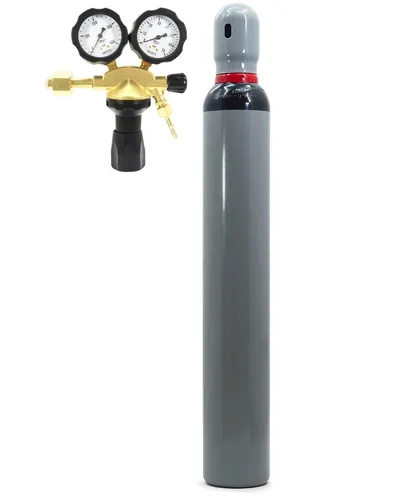 NH5 Gasflasche 10 Liter 2,0m3 (95% N2 + 5% H2) + typ GCE Druckminderer 50 bar