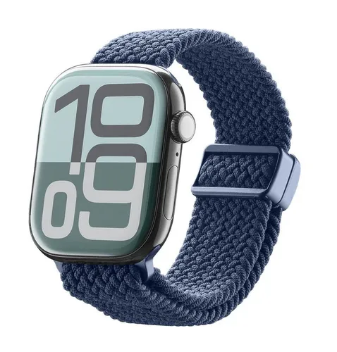 Blaues Soft Band für Apple Watch 42-49 mm - Hochwertiges Soft Band für Apple Watch (42-49 mm) in Blau, ideal für Komfort und Stil im Alltag. Perfekte Passform für ein angenehmes Tragegefühl.