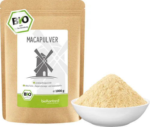 Maca Pulver 1000 g I helles Macapulver aus Peru I von bioKontor