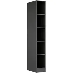 Produktbild Held Regal, Grau, Holzwerkstoff, 4 Fächer, 30x200x60 cm, Wohnzimmer, Regale, Bücherregale