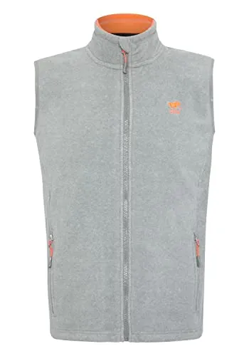 Polo Sylt Fleece-Weste mit Label-Stitchings