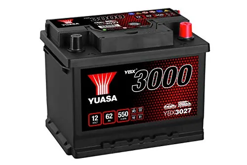 YUASA YBX3027 SMF Akku, 12 V/60 Ah/550 A
