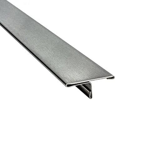 T-Profil Edelstahl Schiene Übergangsprofil V2A L250cm 25mm gebürstet