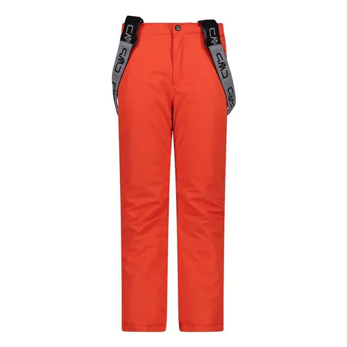 CMP KID Salopette grenadine (C827) 104 - Skihose für Kinder mit ClimaProtect-Membran, atmungsaktiv und winddicht. Ideal für Ski- und Snowboardspaß, ausgestattet mit abnehmbaren Hosenträgern und reflektierenden Elementen für Sicherheit.