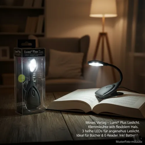 Leselicht Lumi Plus Schwarz von moses von moses.