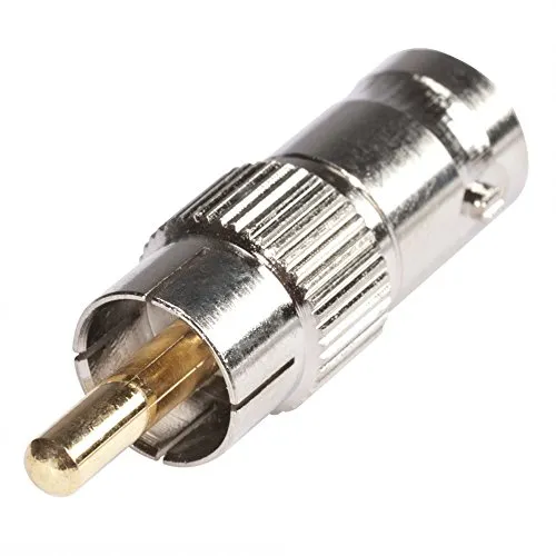 Hicon Adapter BNC Buchse Female auf RCA Cinch-Stecker Male Audio/Video 75ohm - HI-BNCI-FM