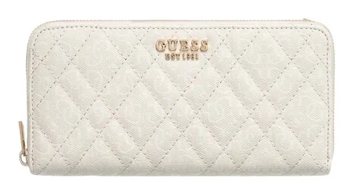 Guess Geldbörse SLG Large Zip Around Wallet in weiß von GUESS