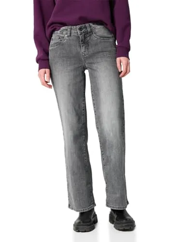 Street One Studio Wide Leg Jeans Black Washed 29 - Stylische Wide Leg Jeans im Loose Fit mit grauer Waschung, ideal für lässige Outfits. Perfekte Passform bei EU-Größe 29 für optimalen Tragekomfort.