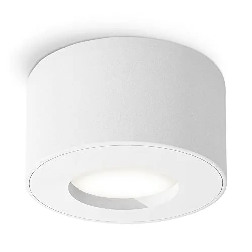 SSC-LUXon CELI-1 Aufbaustrahler für Bad & Außen IP44 Schutz in weiß mit LED Lampe Modul 230V - Bad Spot Decke 4W neutralweiß