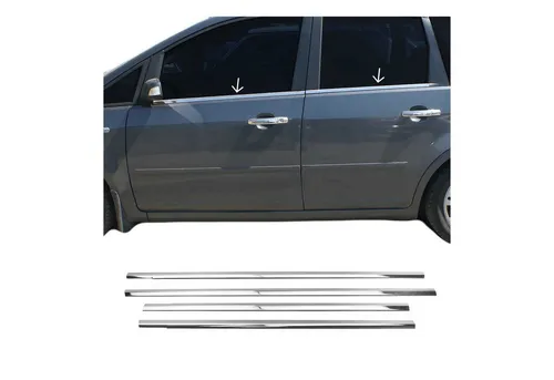 Leisten Profile Fensterheber für Ford Focus 2003-2010 - Zierstreifen aus hochwertigem Edelstahl Chrom, perfekter Sitz für Ford Focus 2003-2010, verleiht Ihrem Fahrzeug einen eleganten Look und schützt die Fensterheber.