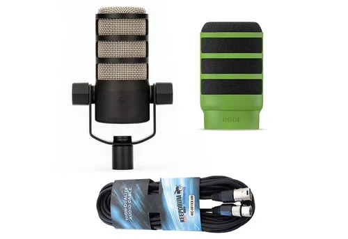 RØDE Mikrofon Rode Mikrofon Podmic mit WS14G Popschutz und Kabel (Set), hochwertiges Mikrofon