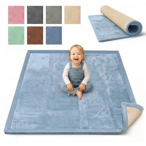 BabybeFun Krabbelmatte - Kuschelige Spielmatte 180x200cm - Die BabybeFun Krabbelmatte ist 3cm dick und bietet eine sichere, rutschfeste Fläche für Kleinkinder. Ideal für den Spielbereich, schützt sie vor Stößen und sorgt für angenehme Wärme beim Spielen. Leicht zu reinigen und langlebig.