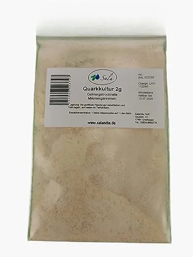 Sala Quarkkultur Hobbythek Quark Kultur Käse Dickmilch probiotisch (2 g Beutel)