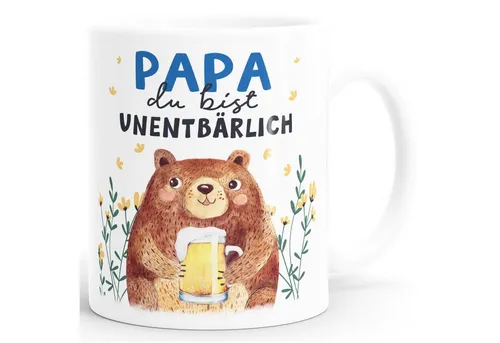 SpecialMe Tasse Kaffee-Tasse Vatertag lustig Geschenk für Papa von Kind Du bist, Keramik