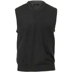 CASAMODA Pullunder uni, Herren, grau (grauschwarz), Gr. XXL - Herren-Pullover aus 100% Pima-Baumwolle, die weichste Baumwolle der Welt. Perfekt für Freizeit und Business, bietet er höchsten Tragekomfort und eine elegante V-Form.