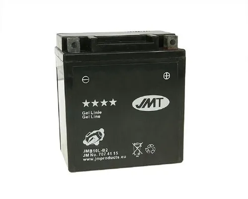 Motorrad Batterie JMT GEL YB10L-B2 12V 10AH für SUZUKI GS500 600F GSX400 DR650