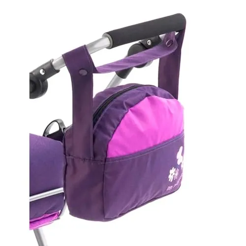 Bayer Chic 2000 - Wickeltasche für Puppen, Puppenwickeltasche, Puppenzubehör, Puppentasche, Pflaume, lila