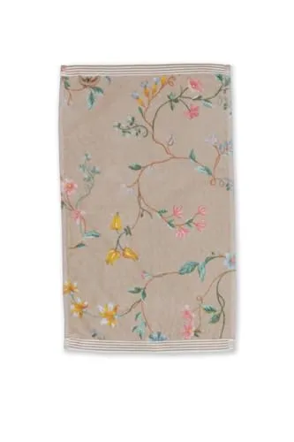 Pip Studio Gästehandtuch Les Fleurs | Khaki - 30 x 50
