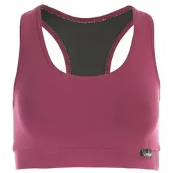 WINSHAPE Damen Wvr1 Sport-BH Bustier, Berry/Love, M EU - Funktionsunterwäsche mit doppellagiger Konstruktion und feuchtigkeitsableitendem Stoff für zuverlässigen Halt und hohen Tragekomfort. Ideal kombinierbar mit anderen Winshape-Oberteilen!
