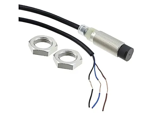 Produktbild E2B-M12KN08-WP-B1 5M Sensor: induktiv OUT: PNP / NO 0-8mm 10-30VDC M12 5m IP67 E