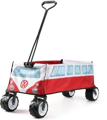 BRISA VW Bulli Bus T1 Faltbarer Bollerwagen in rot von VW Collection