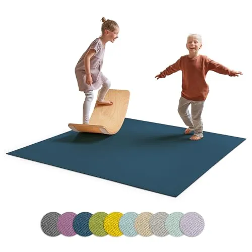 Ehrenkind® Anti-Rutsch Krabbelmatte 120x120cm - Made in Germany - Spiel- & Krabbeldecken, PHTHALATFREI und hautverträglich, ideal für sicheren Spaß beim Spielen. Hygienisch abwaschbar und perfekt für drinnen und draußen.