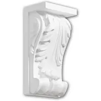 PROFHOME 119010 Wandboard im Korinthischen Stil - Stuckleisten aus leichtem, robustem Polyurethan für Innen- und Außenbereich, ideal für elegante Akzente in jedem Raum. Maße: 12x23.2x8.3 cm, Farbe: Weiß.