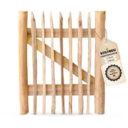 STILTREU® Edelkastanie Staketenzaun-Tor 75 cm von STILTREU