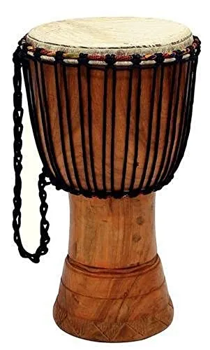 Kamballa Djembe 45 cm - Handgefertigtes Percussion-Instrument - Authentische Djembe aus Afrika, perfekt für den Einsatz in verschiedenen Musikstilen. Mit geprüfter Qualität und optimalem Klang für unvergessliche Rhythmus-Erlebnisse.