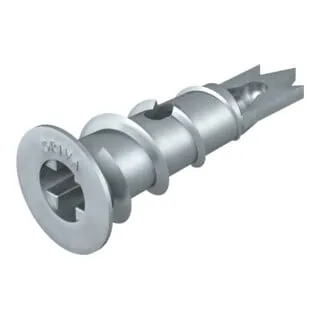 OBO Bettermann Gipskarton-Dübel 910 GKDM 12x30, 100 Stück - Gipskartondübel für sichere Befestigung an Gipskarton- und Faserverbundplatten, geeignet für Plattenstärken ab 12 mm - ideal für stabile Konstruktionen.
