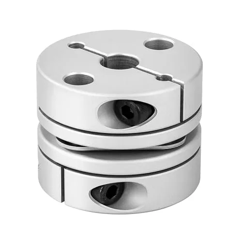 D20 L21 Flexible Wellenkupplung Motorradmembran 5 mm Bohrung auf 8 mm schmale Wellenklemme für Schrittmotorspindel