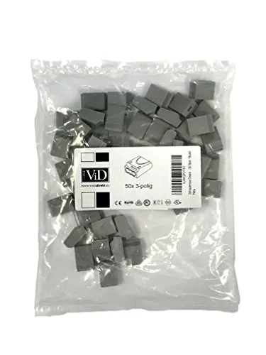 ViD® Schraubenlose Dosenklemme grau (50 Stück/Beutel)