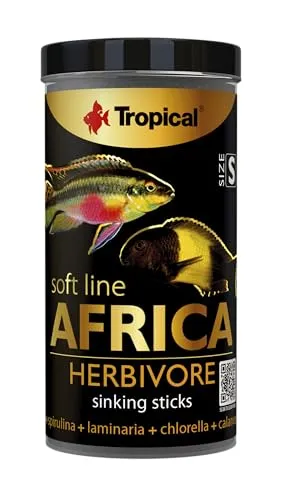 Soft Line Africa Herbivore S 250ml - Weiches Futter für pflanzliche und fressende Afrikanische Fische, fördert Farben und Verdauung durch hohe Ballaststoffe