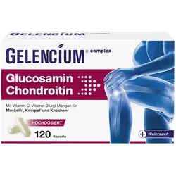 GELENCIUM Glucosamin Chondroitin 120 St - Gelenkgesundheit - Nahrungsergänzungsmittel für gesunde Gelenke, unterstützt die Beweglichkeit und ist rezeptfrei erhältlich.