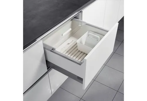 Hailo Pantry-Box - Schubladeneinsatz für Lebensmittelaufbewahrung - Praktische Vorratsbox für Schubkästen, aus hochwertigem Kunststoff und Glas, ideal für eine übersichtliche und frische Lagerung Ihrer Lebensmittel.