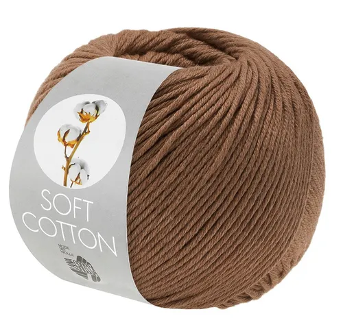 LANA GROSSA SOFT COTTON Häkelwolle, 140 m (weiches, vielseitiges Garn für höchsten Tragekomfort), 50 g