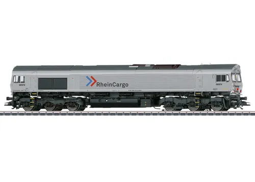 Märklin 39072 H0 Diesellok Class 66 - Digitale Güterzuglok von RheinCargo, mit umfangreichen Licht- und Geräuschfunktionen, ideal für Modellbahn-Enthusiasten
