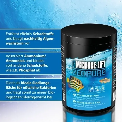 MICROBE-LIFT Zeopure fein 1,5-3mm 750g - Zeolith biologisches Filtermaterial