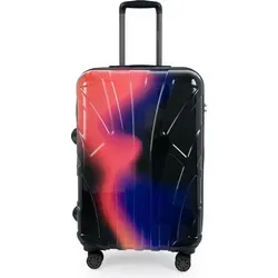 Suitline 3er Kofferset - Hartschalenkoffer mit 4 Rollen - Trolleys in Neon Red, leicht und stabil aus 100% ABS, TSA-Zahlenschloss für Sicherheit, ideal für Kurztrips und Familienreisen, platzsparend stapelbar.