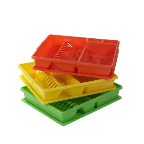 axentia 295321 Geschirrabtropfkorb Happy Colours, farblich sortiert